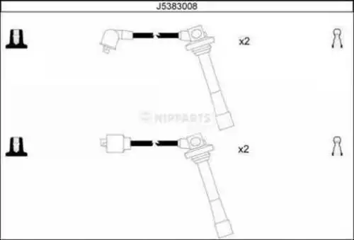 комплект запалителеи кабели NIPPARTS J5383008