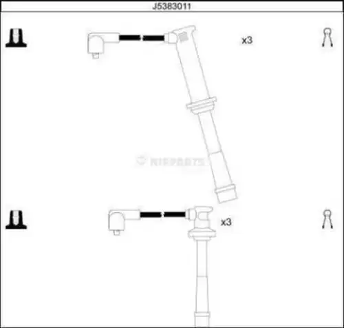 комплект запалителеи кабели NIPPARTS J5383011