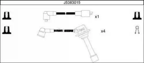 комплект запалителеи кабели NIPPARTS J5383015