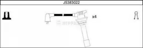 комплект запалителеи кабели NIPPARTS J5383022