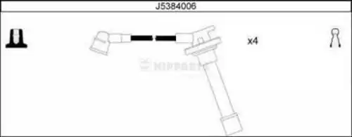 комплект запалителеи кабели NIPPARTS J5384006