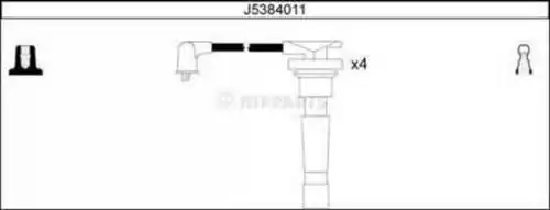 комплект запалителеи кабели NIPPARTS J5384011