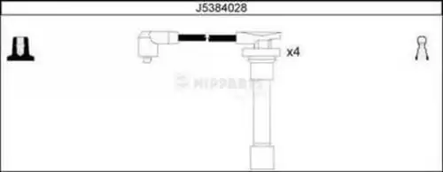 комплект запалителеи кабели NIPPARTS J5384028