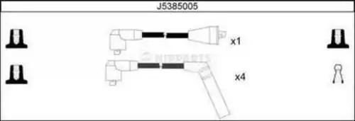 комплект запалителеи кабели NIPPARTS J5385005