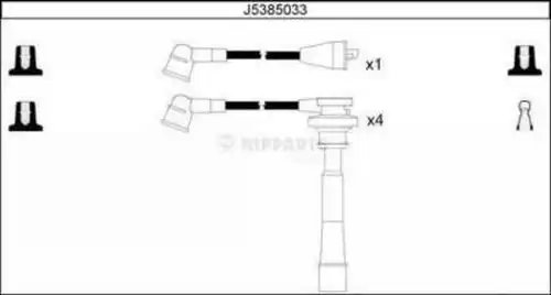 комплект запалителеи кабели NIPPARTS J5385033