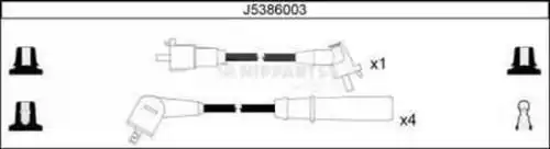 комплект запалителеи кабели NIPPARTS J5386003