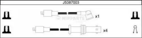 комплект запалителеи кабели NIPPARTS J5387003