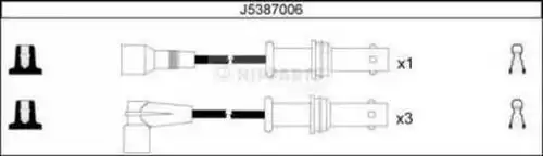 комплект запалителеи кабели NIPPARTS J5387006