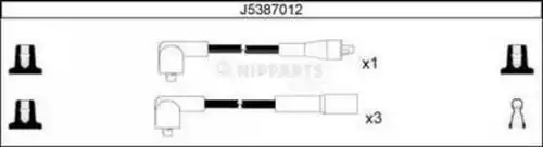 комплект запалителеи кабели NIPPARTS J5387012