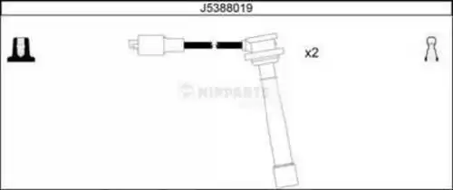 комплект запалителеи кабели NIPPARTS J5388019