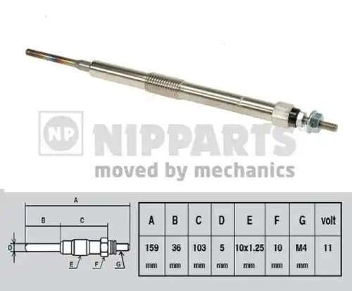 подгревна свещ NIPPARTS J5712019