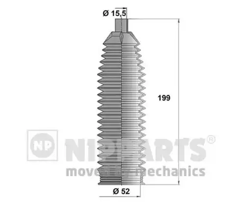 комплект маншон, кормилно управление NIPPARTS N2840508