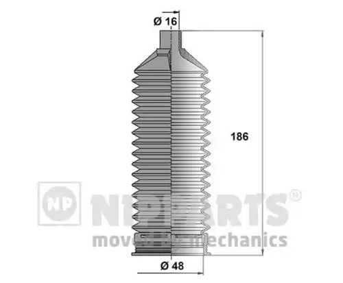 комплект маншон, кормилно управление NIPPARTS N2840510