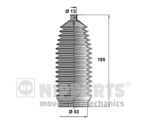 комплект маншон, кормилно управление NIPPARTS N2840907