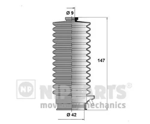 комплект маншон, кормилно управление NIPPARTS N2841018