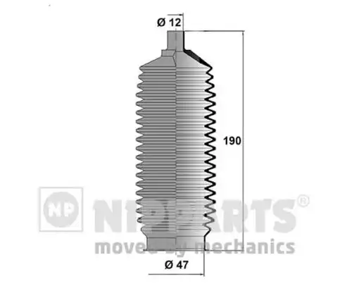 комплект маншон, кормилно управление NIPPARTS N2841023