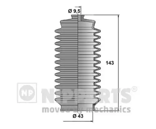 комплект маншон, кормилно управление NIPPARTS N2842031