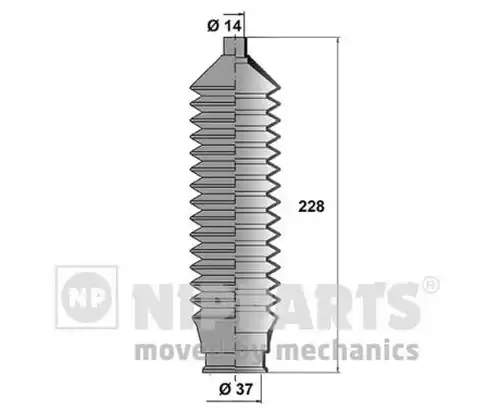 комплект маншон, кормилно управление NIPPARTS N2843014