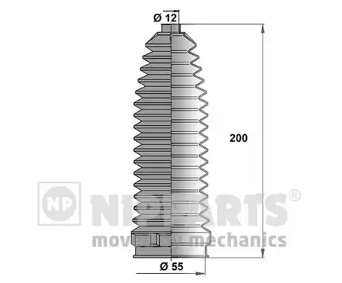 комплект маншон, кормилно управление NIPPARTS N2843019