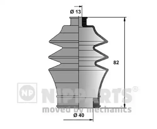 комплект маншон, кормилно управление NIPPARTS N2844019