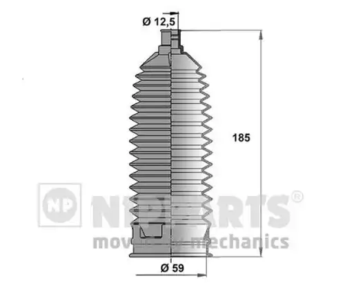 комплект маншон, кормилно управление NIPPARTS N2844026