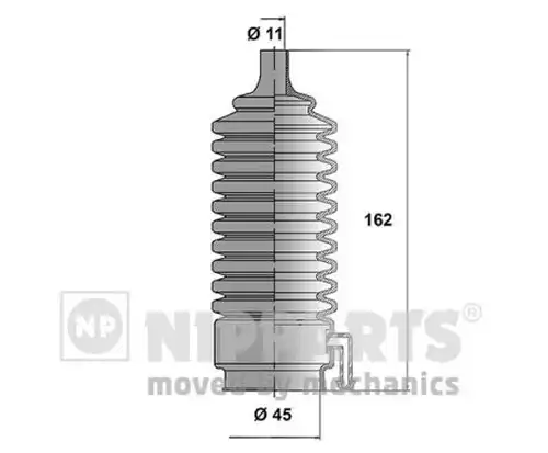 комплект маншон, кормилно управление NIPPARTS N2845009