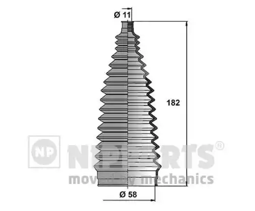 комплект маншон, кормилно управление NIPPARTS N2846015