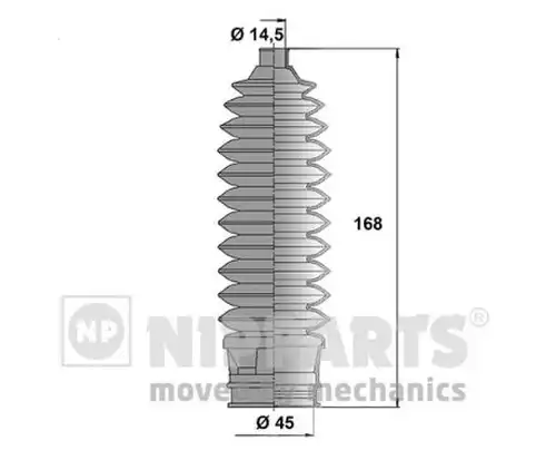 комплект маншон, кормилно управление NIPPARTS N2847012