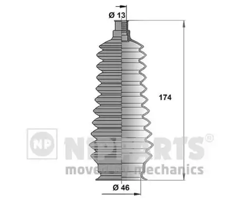 комплект маншон, кормилно управление NIPPARTS N2848009