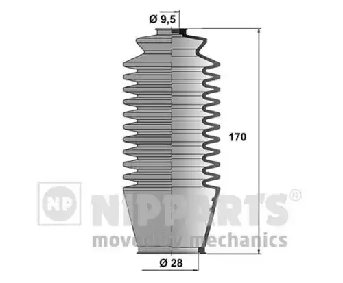 комплект маншон, кормилно управление NIPPARTS N2852005