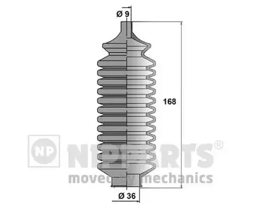 комплект маншон, кормилно управление NIPPARTS N2855002