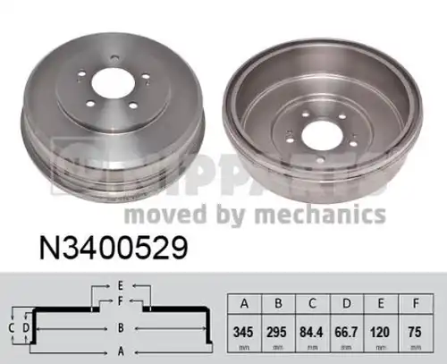 спирачен барабан NIPPARTS N3400529