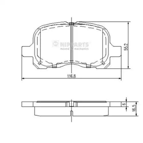 накладки NIPPARTS N3602129