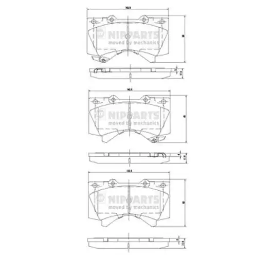 накладки NIPPARTS N3602136