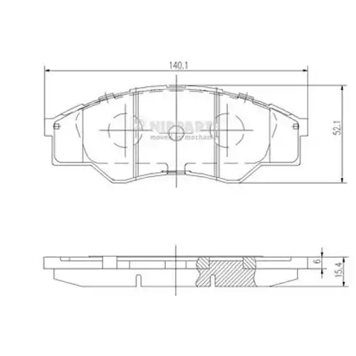 накладки NIPPARTS N3602137