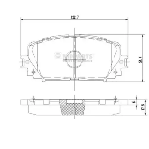 накладки NIPPARTS N3602140