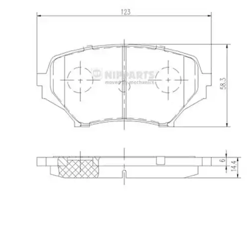 накладки NIPPARTS N3603068