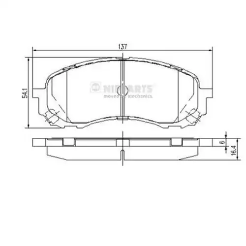 накладки NIPPARTS N3607023