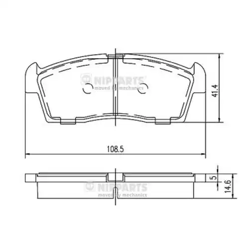 накладки NIPPARTS N3608032