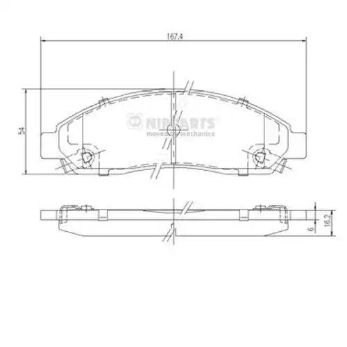 накладки NIPPARTS N3609010