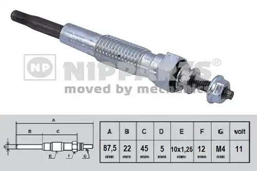 подгревна свещ NIPPARTS N5713018