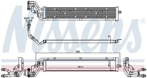 воден радиатор NISSENS 606268