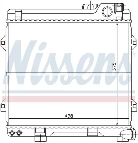 воден радиатор NISSENS 60639