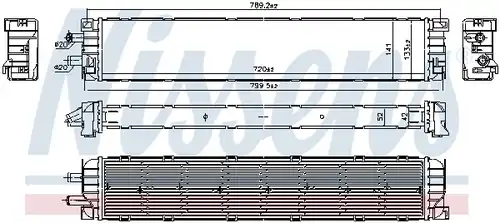 воден радиатор NISSENS 606401