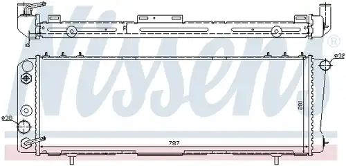 воден радиатор NISSENS 60986