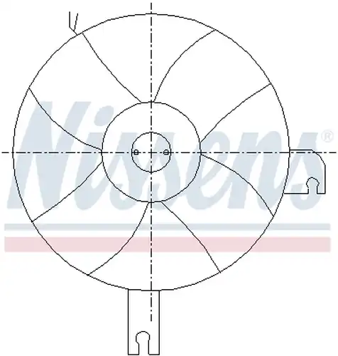 вентилатор, конденсатор на климатизатора NISSENS 85096