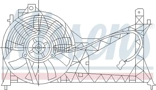 вентилатор, конденсатор на климатизатора NISSENS 85445