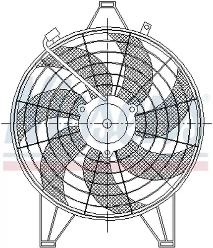 вентилатор, конденсатор на климатизатора NISSENS 85531