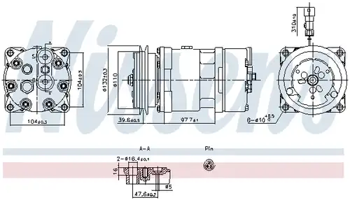 компресор за климатик NISSENS 891098