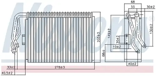 изпарител, климатична система NISSENS 92097